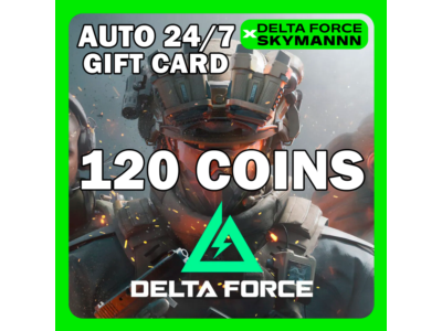 AUTO TOP-UP CARD 120 DELTA COINS DELTA FORCE 24/7