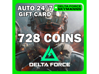 AUTO TOP-UP CARD 728 DELTA COINS DELTA FORCE 24/7