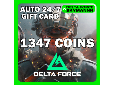 AUTO TOP-UP CARD 1347 DELTA COINS DELTA FORCE 24/7