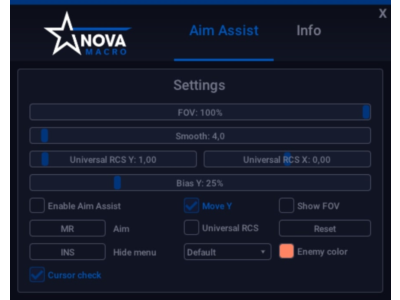 [NovaMacro] BO7 Aim Assist GLOBAL