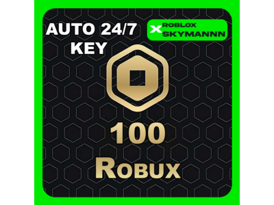 100 ROBUX ROBLOX GLOBAL AUTO TOP-UP CARD 24/7