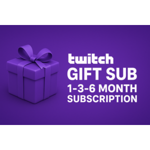 Twitch Gift Subscription | 1, 3, or 6 Month Plan