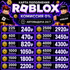 Roblox Gift Card 225 - 10,000 Robux Global (All Region)