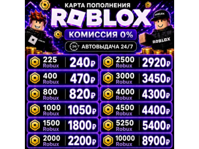 Roblox Gift Card 225 - 10,000 Robux Global (All Region)