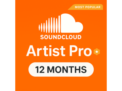 UPGRADE SOUNDCLOUD ARTIST PRO ACCOUNT 1-12 MONTHS