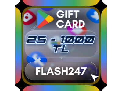 Карта Google Play 25-1000 турецких лир Турция/Турция с