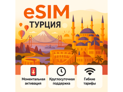 eSIM for travel → Türkiye UNLIMITED (5 GB/day)