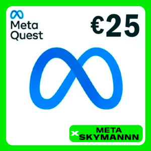 META QUEST 25€ EUR EUROPE TOP-UP CARD AUTO 24/7 OCULUS