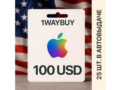 США🍎APPLE iTunes AppStore 100$🍎Подарочная карта оплат
