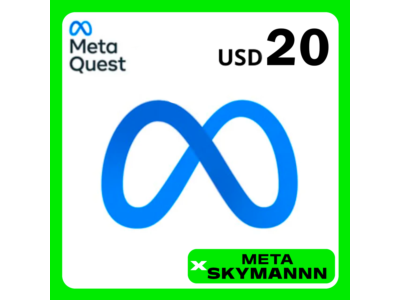 META QUEST 20$ USD USA TOP-UP CARD AUTO 24/7 OCULUS
