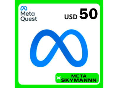 META QUEST 50$ USD USA TOP-UP CARD AUTO 24/7 OCULUS