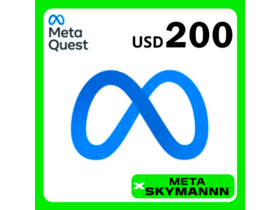 META QUEST 200$ USD США КАРТА ПОПОЛНЕНИЯ АВТО 24/7