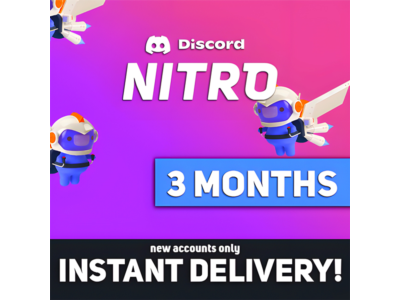 Ключ подписки Discord Nitro на 3 месяца (глобальный)