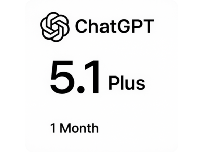 ChatGPT 5.1 Plus - 1-Month Subscription (Your account)