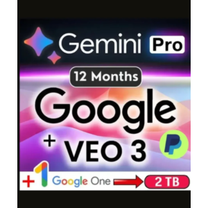 🌟 Gemini AI Pro + Google One (2 ТБ) – Доступ на 4 месяца