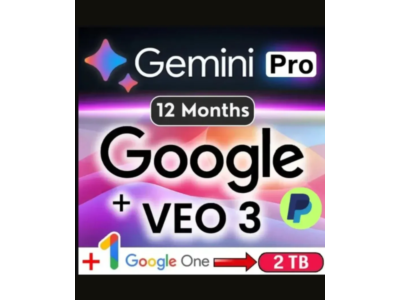 🌟 Gemini AI Pro + Google One (2 ТБ) – Доступ на 4 месяца