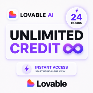Lovable AI Pro – 400 Credits | 1-Month | Private Account | Auto Delivery