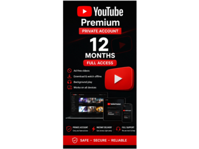 YOUTUBE PREMIUM 12 months top-up in your account