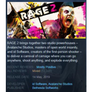 RAGE 2 (Steam Key RU)