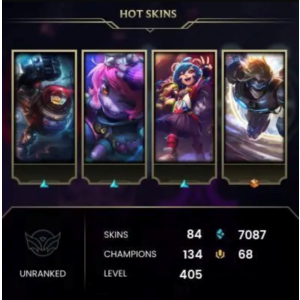 LEAGUE OF LEGENDS + VALORANT | 405 level | 81 skins