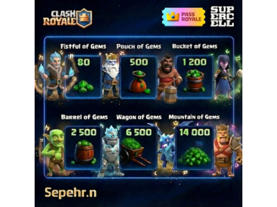 Clash Royale Gems | Royale Pass