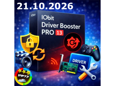 🔑 IObit Driver Booster 13 Pro | License 23.08.2026