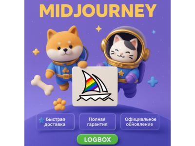 MidJourney – Генератор AI-изображений, 1 месяц