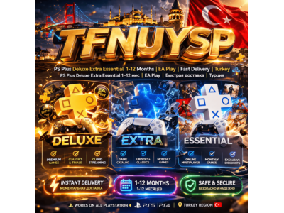PS Plus Deluxe Extra Essential 1–12 мес | EA Play | Быстрая доставка | Турция