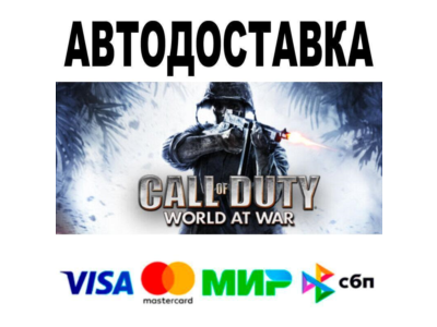 Call of Duty: World at War🔵 АВТО 🚀 STEAM • РФ/МИР 0%