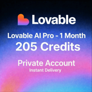 Lovable AI Pro — 1 Month | 105 Credits | Private Account | Instant