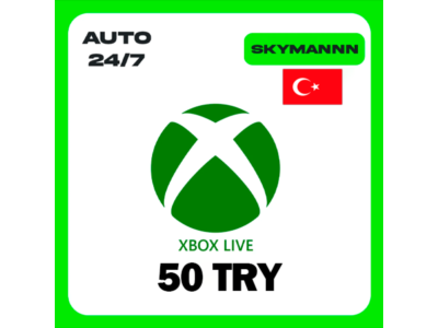 XBOX LIVE 50 TRY ТУРЦИЯ КАРТА ПОПОЛНЕНИЯ АВТО 24/7