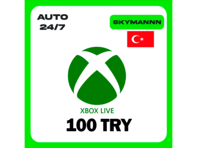XBOX LIVE 100 TRY ТУРЦИЯ КАРТА ПОПОЛНЕНИЯ АВТО 24/7