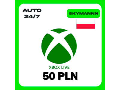 XBOX LIVE 50 PLN ПОЛЬША КАРТА ПОПОЛНЕНИЯ АВТО 24/7