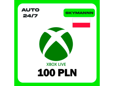XBOX LIVE 100 PLN ПОЛЬША КАРТА ПОПОЛНЕНИЯ АВТО 24/7