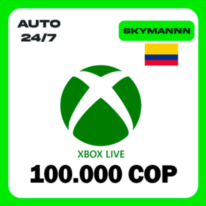 XBOX LIVE 100,000 COP COLOMBIA AUTO TOP-UP 24/7