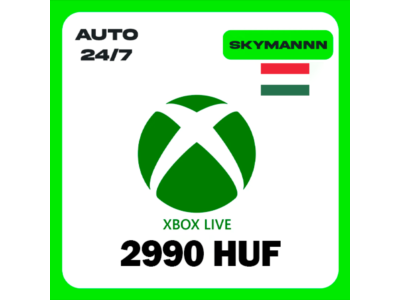 XBOX LIVE 2990 HUF ВЕНГРИЯ КАРТА ПОПОЛНЕНИЯ АВТО 24/7