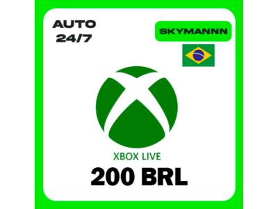 XBOX LIVE 200 BRL БРАЗИЛИЯ КАРТА ПОПОЛНЕНИЯ АВТО 24/7