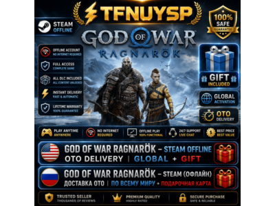 ✨ God of War Ragnarök –Steam (офлайн) |Доставка OTO | По всему миру +подарочная картa