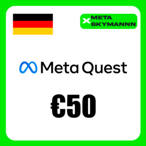 META QUEST 50€ EUR GERMANY TOP-UP CARD AUTO 24/7 OCULUS