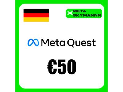 META QUEST 50€ EUR ГЕРМАНИЯ КАРТА ПОПОЛНЕНИЯ АВТО 24/7