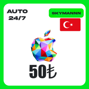Apple iTunes 50 TL TURKEY GIFT CARD AUTO 24/7