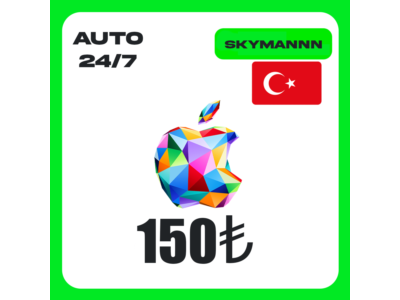 Apple iTunes 150 TL TURKEY GIFT CARD AUTO 24/7