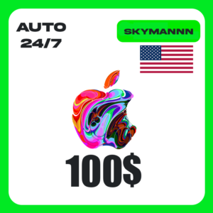 Apple iTunes $100 USD USA GIFT CARD AUTO 24/7