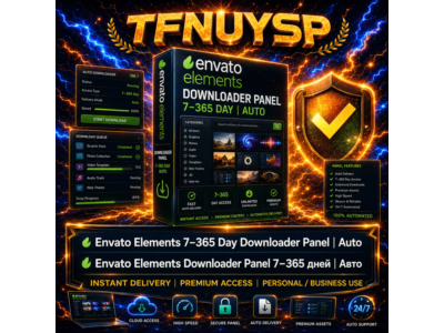 Envato Elements Downloader Panel 7–365 дней | Авто