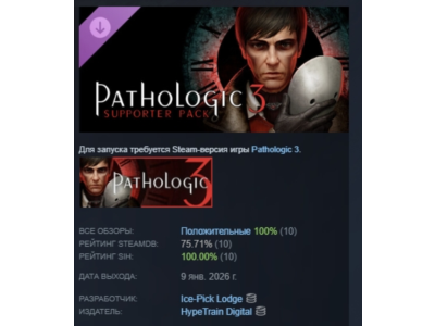 Pathologic 3 - Supporter Pack STEAM RUSSIA