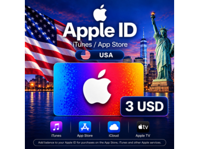iTunes & App Store Подарочная карта — 3 USD (USA)