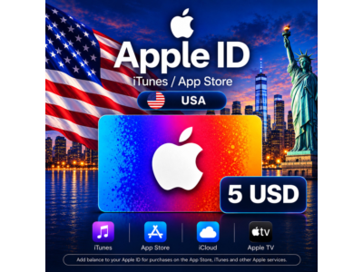 iTunes & App Store Подарочная карта — 5 USD (USA)