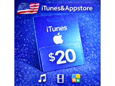 iTunes & App Store Подарочная карта — 20 USD (USA)