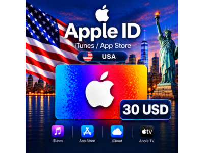 iTunes & App Store Подарочная карта — 30 USD (USA)