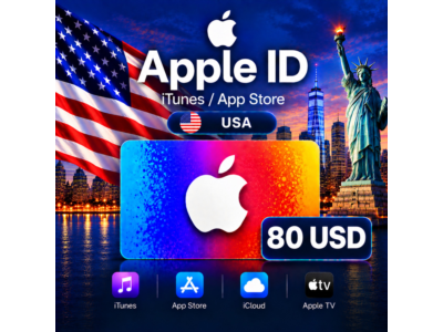 iTunes & App Store Подарочная карта — 80 USD (USA)